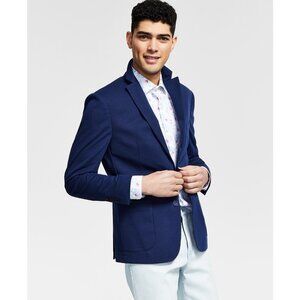 Bar III Men's Slim-Fit Solid Blazer Navy B4HP $295